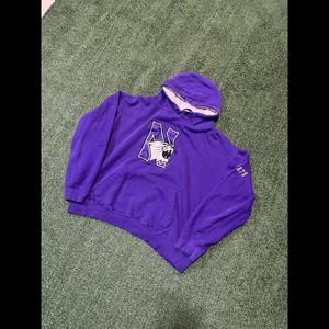 Northwestern Wildcats Shirt Mens XL Purple Hoodie Long Sleeve NCAA College